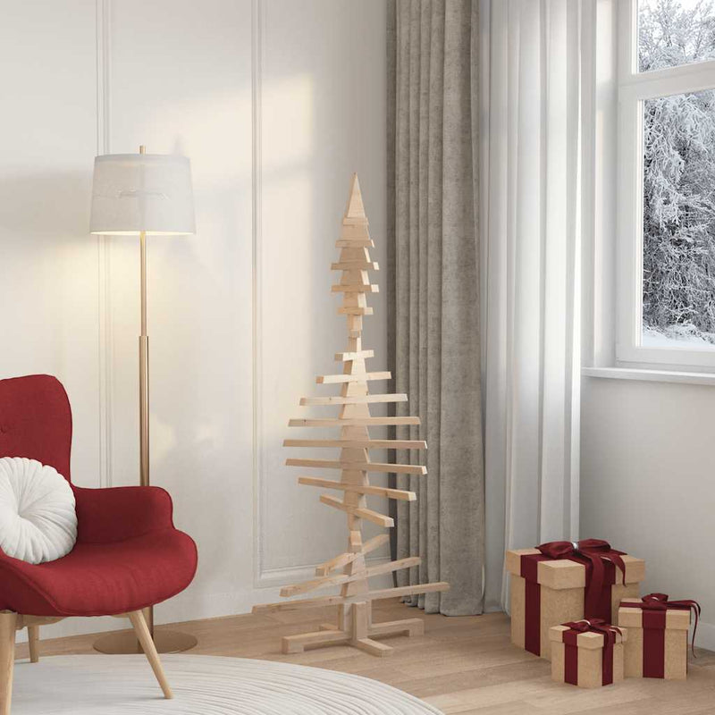 Load image into Gallery viewer, Vidaxl houten kerstboom ter decoratie 150 cm massief grenenhout
