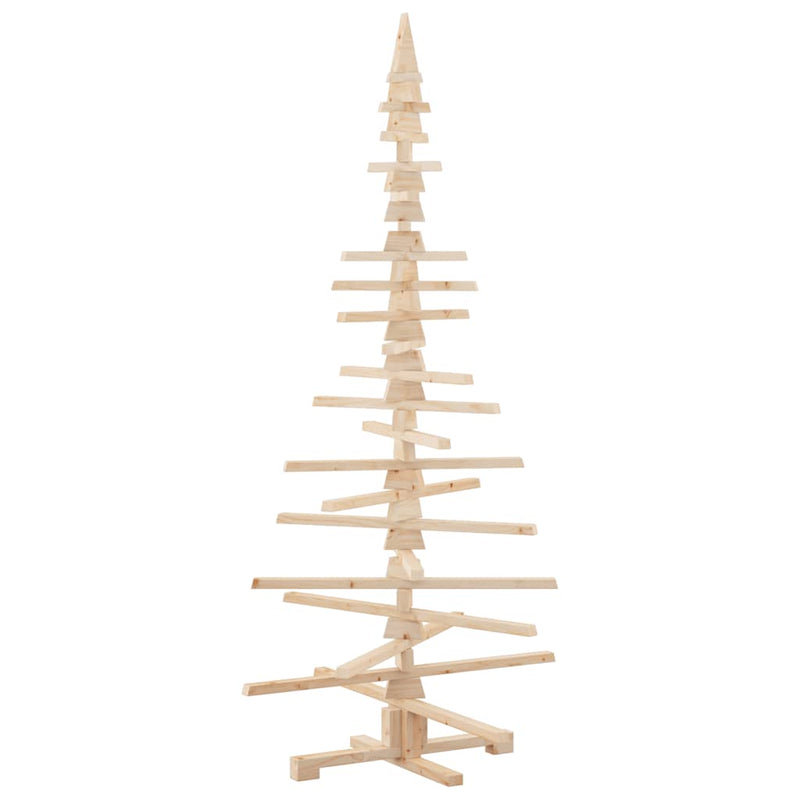 Load image into Gallery viewer, Vidaxl kerstdecoratie kerstboom 180 cm massief grenenhout
