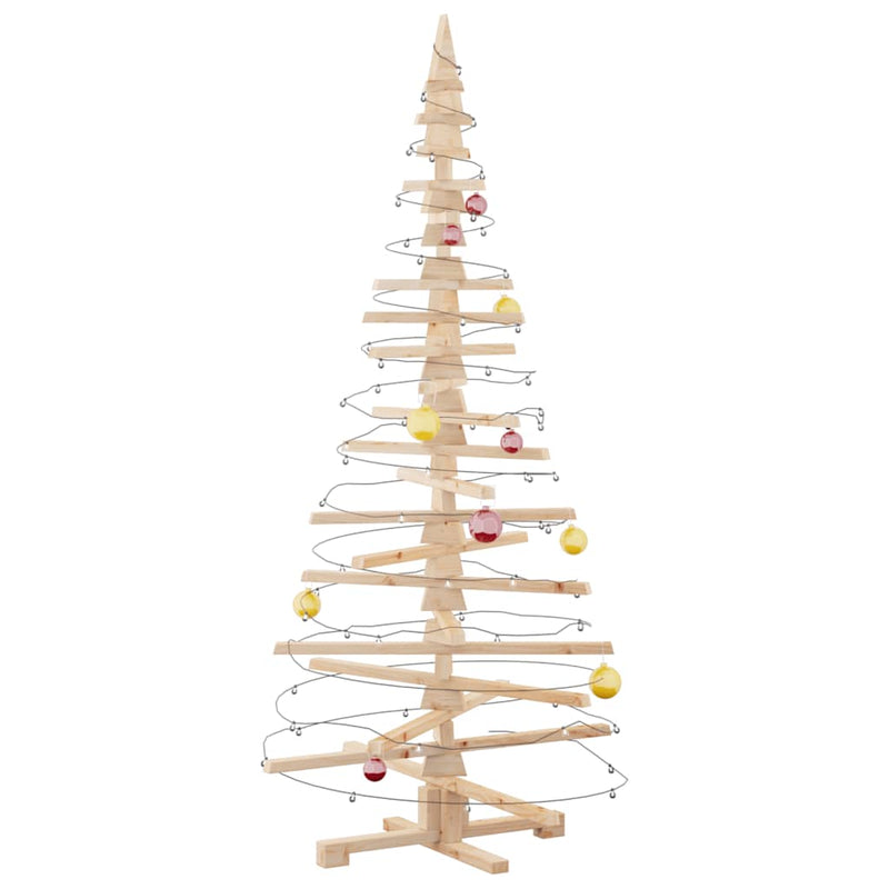 Load image into Gallery viewer, Vidaxl kerstdecoratie kerstboom 180 cm massief grenenhout
