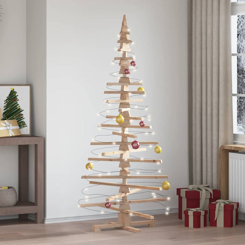 Load image into Gallery viewer, Vidaxl kerstdecoratie kerstboom 180 cm massief grenenhout
