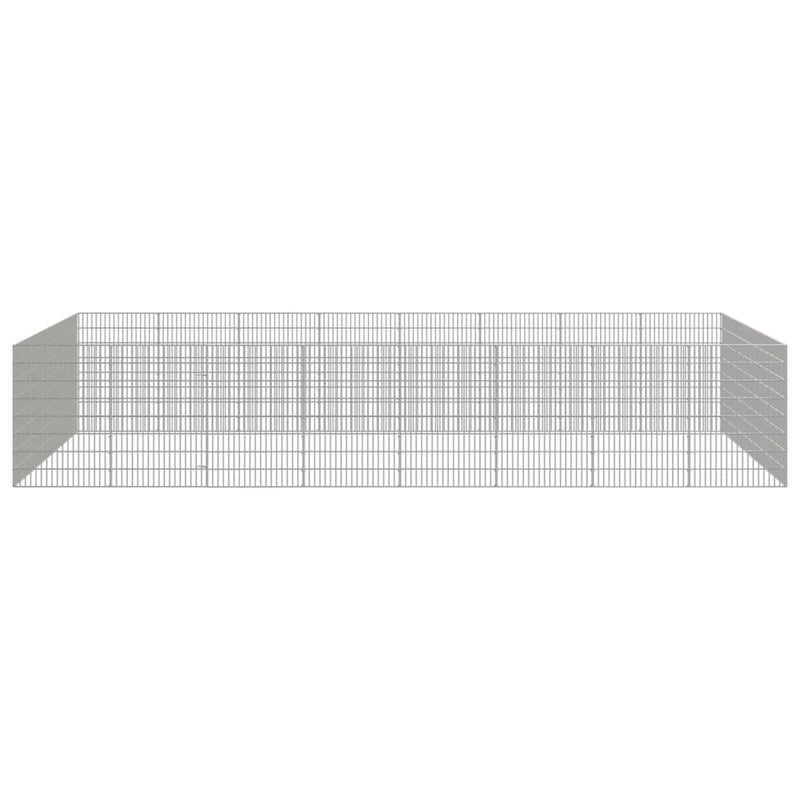 Load image into Gallery viewer, Vidaxl dierenverblijf 24 panelen 54x80 cm gegalvaniseerd ijzer
