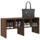 Vidaxl schoenenrek stapelbaar 89,5x30x40 cm bruin eikenkleur