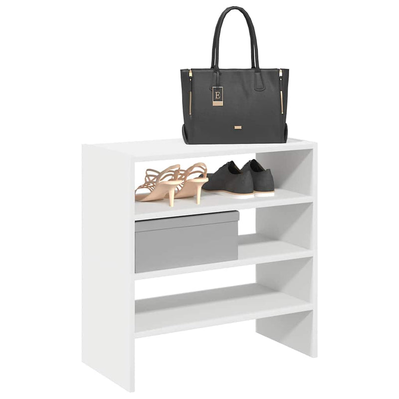 Load image into Gallery viewer, Vidaxl schoenenrekken 2 st stapelbaar 60x30x30,5 cm wit
