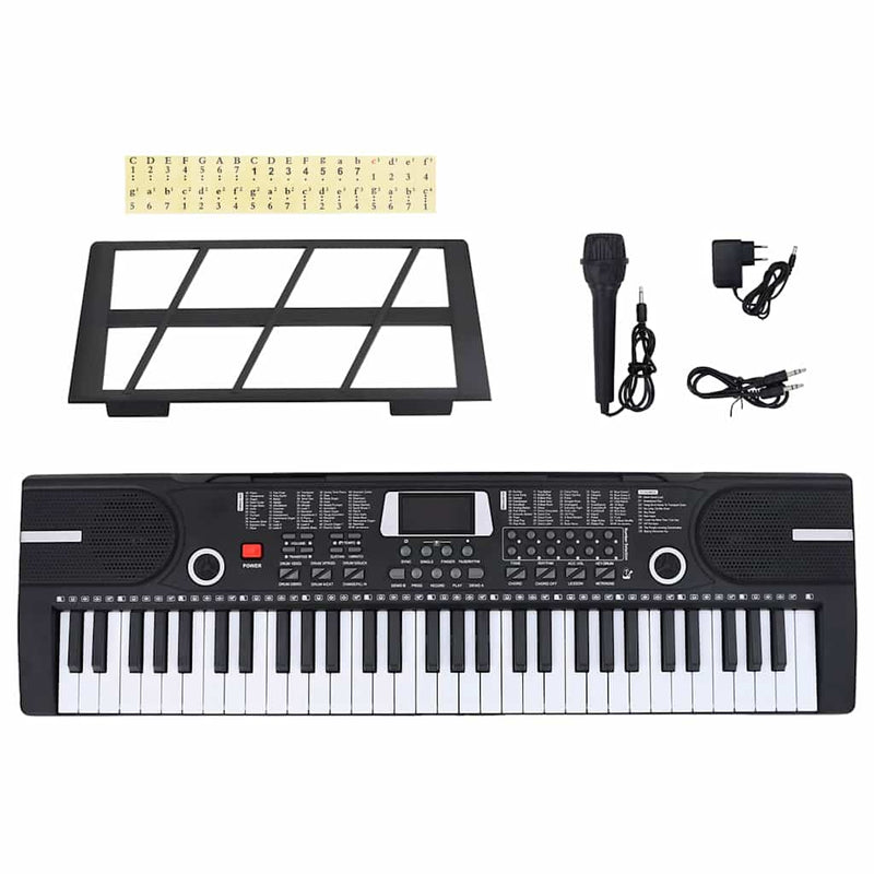 Load image into Gallery viewer, Vidaxl 61 toetsen piano elektrisch keyboard met muziekstandaard
