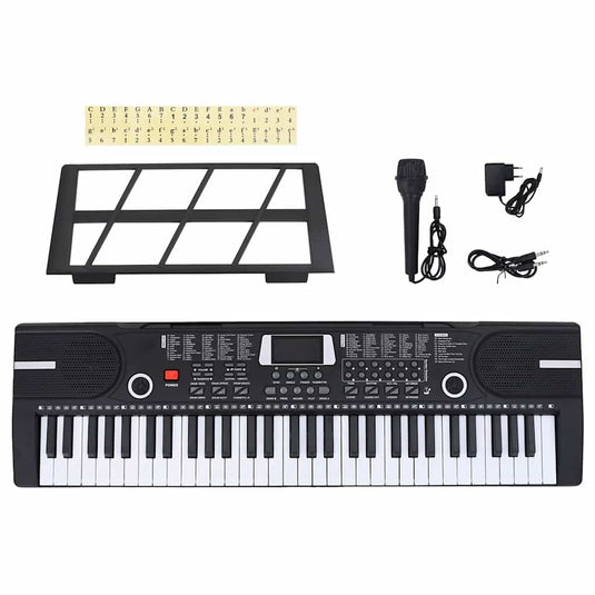 Vidaxl 61 toetsen piano elektrisch keyboard met muziekstandaard