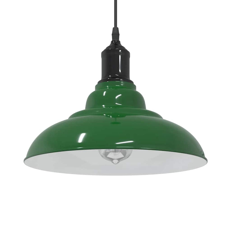 Load image into Gallery viewer, Vidaxl hanglamp in hoogte verstelbaar e27 ø31 cm metaal glanzend groen
