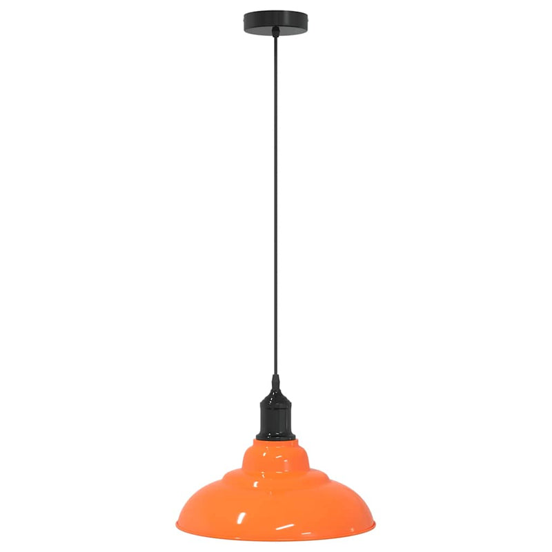Load image into Gallery viewer, Vidaxl hanglamp in hoogte verstelbaar e27 ø31cm metaal glanzend oranje
