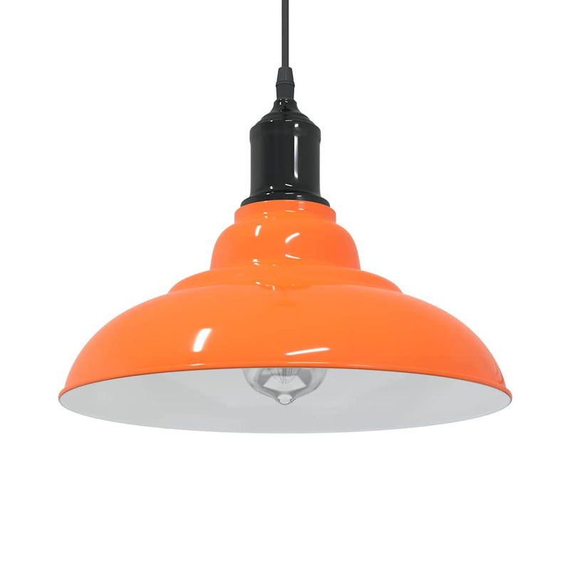 Load image into Gallery viewer, Vidaxl hanglamp in hoogte verstelbaar e27 ø31cm metaal glanzend oranje
