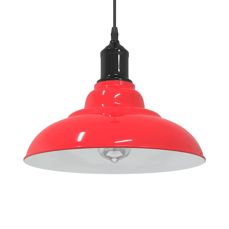 Load image into Gallery viewer, Vidaxl hanglamp in hoogte verstelbaar e27 ø31 cm metaal glanzend rood
