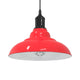 Vidaxl hanglamp in hoogte verstelbaar e27 ø31 cm metaal glanzend rood