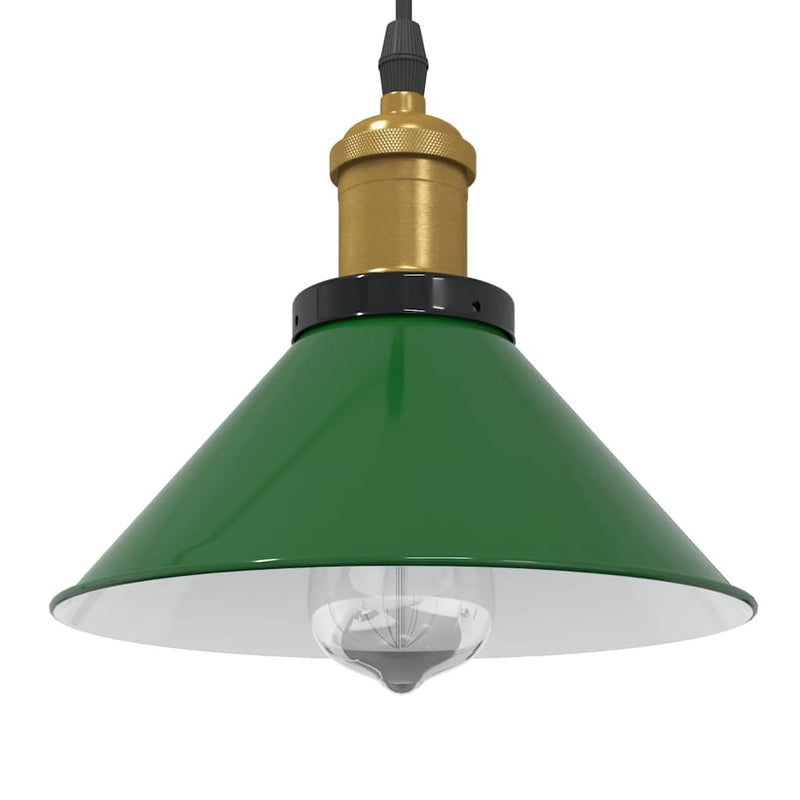 Load image into Gallery viewer, Vidaxl hanglamp in hoogte verstelbaar e27 ø22 cm metaal glanzend groen
