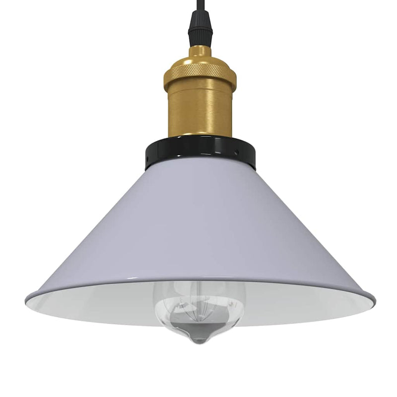 Load image into Gallery viewer, Vidaxl hanglamp in hoogte verstelbaar e27 ø22 cm metaal glanzend grijs
