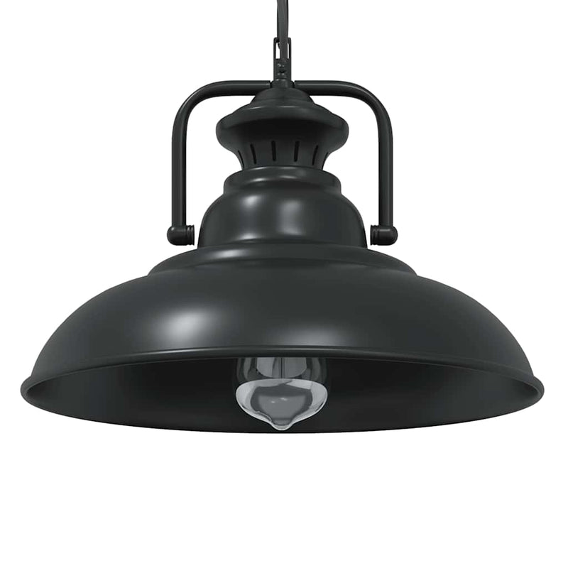 Load image into Gallery viewer, Vidaxl hanglamp e27 ø 31 cm ijzer zwart

