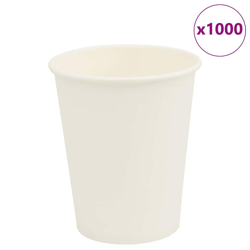 Load image into Gallery viewer, Vidaxl papieren koffiekopjes 1000 st 8oz 200 ml wit
