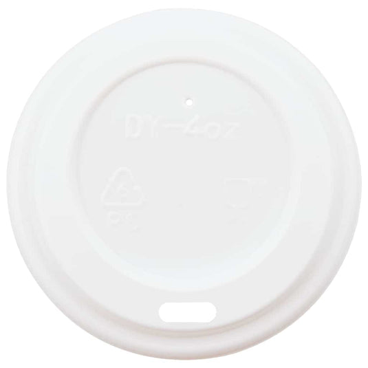 Vidaxl papieren koffiebekerdeksels ø60 mm 4oz 1000 st kunststof wit