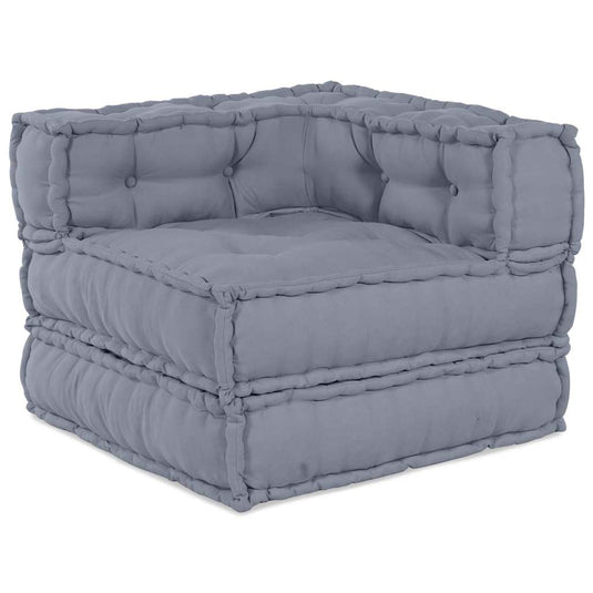Vidaxl modulair hoekbank grijs 70 x 70 x 56 cm stof