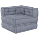 Vidaxl modulair hoekbank grijs 70 x 70 x 56 cm stof