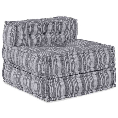 Vidaxl modulair bank grijze print 70 x 70 x 56 cm stof