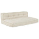 Vidaxl modulair bank 2 pcs crème 120 x 80 x 38 cm stof