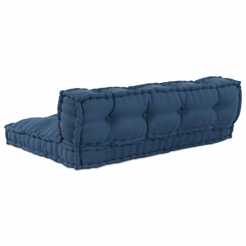 Load image into Gallery viewer, Vidaxl modulair bank 2 pcs indigo 120 x 80 x 38 cm stof
