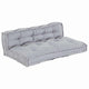 Vidaxl modulair bank 2 pcs grijs 120 x 80 x 38 cm stof