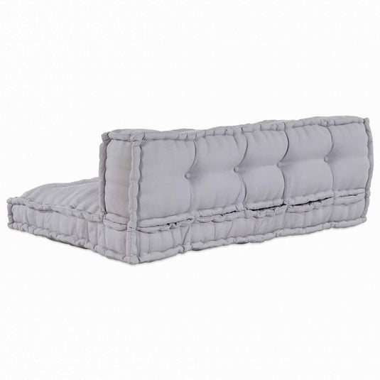 Vidaxl modulair bank 2 pcs grijs 120 x 80 x 38 cm stof