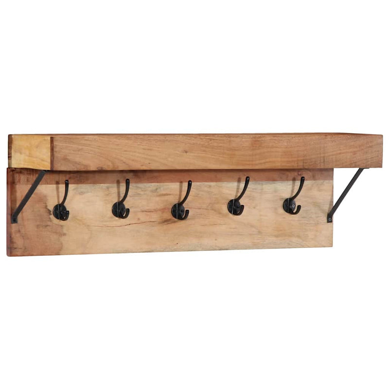 Load image into Gallery viewer, Vidaxl kapstok met plank bruin 73 x 19 x 23 cm massief acaciahout
