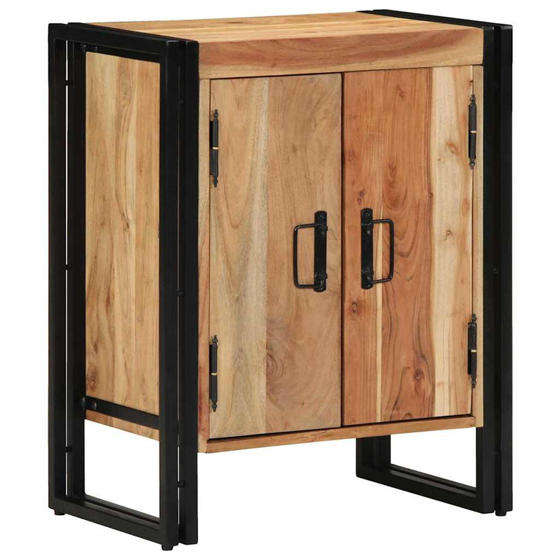 Load image into Gallery viewer, Vidaxl schoenenkast met plank bruin 56 x 35 x 70 cm massief acaciahout
