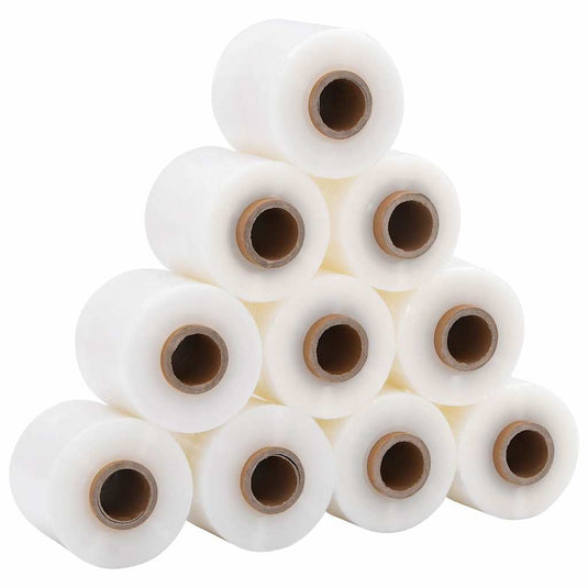 Vidaxl stretchfolies 10 st transparant 23 µm 10 cm x 300 m