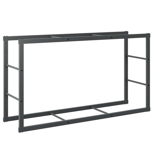 Vidaxl haardhoutrek 110x30x61 cm staal zwart
