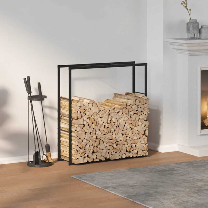 Load image into Gallery viewer, Vidaxl haardhoutrek 110x30x116 cm staal zwart
