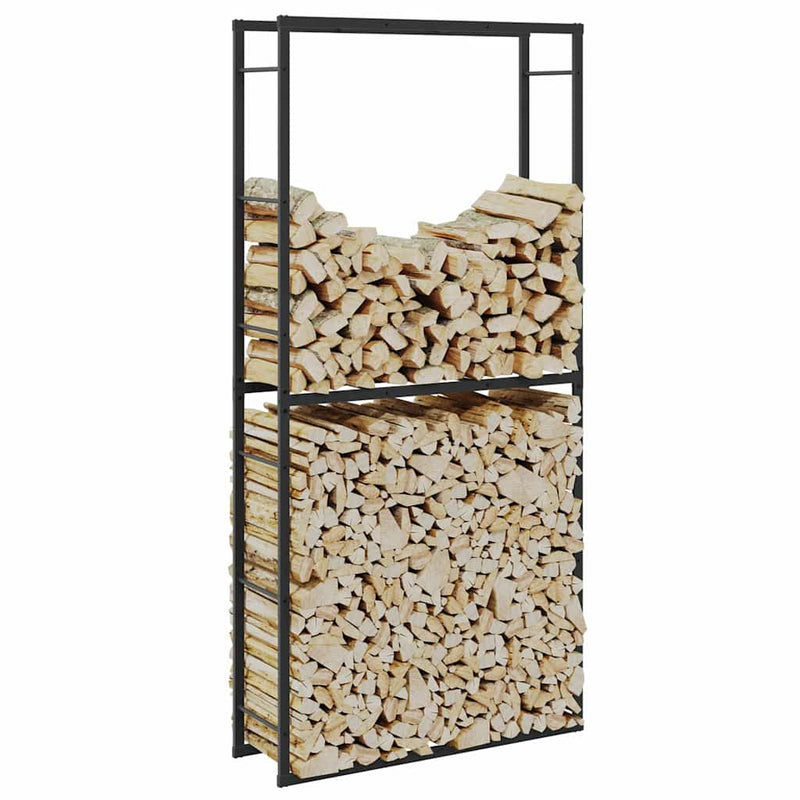 Load image into Gallery viewer, Vidaxl haardhoutrek 100x30x209 cm staal zwart
