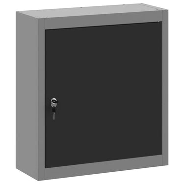 Vidaxl gereedschapskast met plank zwart en grijs 50 x 20 x 55 cm