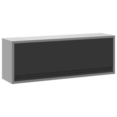 Vidaxl gereedschapskast met opslag zwart en grijs 100 x 25 x 35 cm