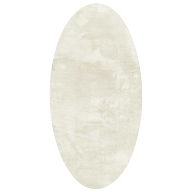 Vidaxl vloerkleden ovaal huarte crème 80 x 150 cm 100% polyester