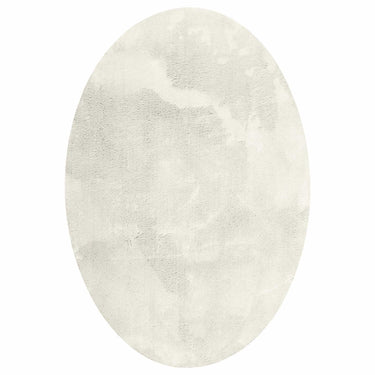 Vidaxl vloerkleden ovaal huarte crème 140 x 200 cm 100% polyester
