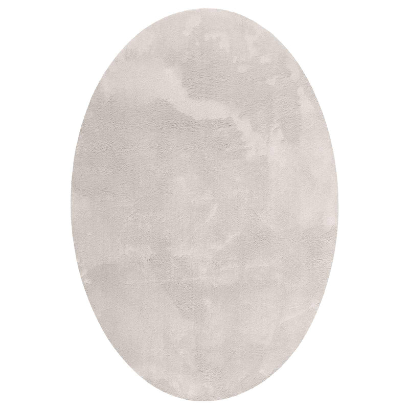 Load image into Gallery viewer, Vidaxl vloerkleden ovaal huarte zand 120 x 170 cm 100% polyester
