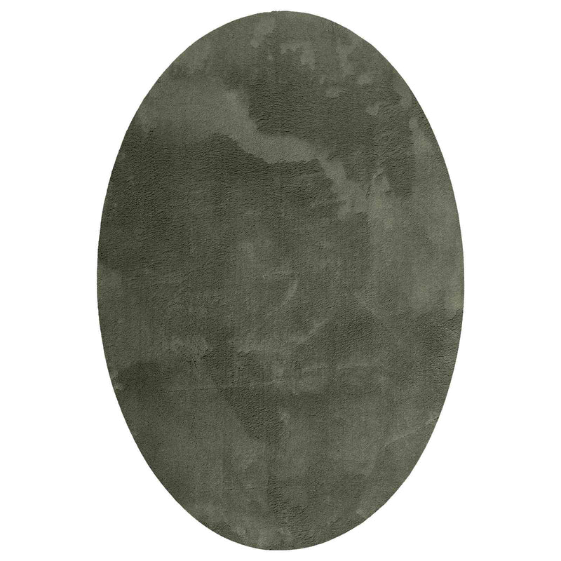 Load image into Gallery viewer, Vidaxl vloerkleden ovaal huarte bosgroen 140 x 200 cm 100% polyester

