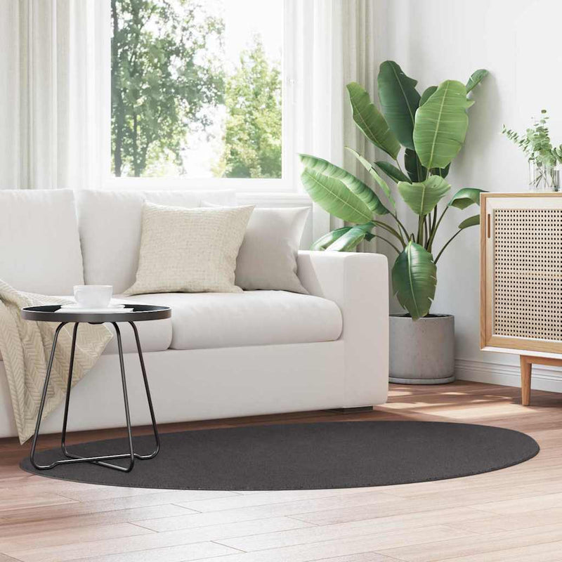 Load image into Gallery viewer, Vidaxl vloerkleden huarte antraciet 120 x 170 cm polyester

