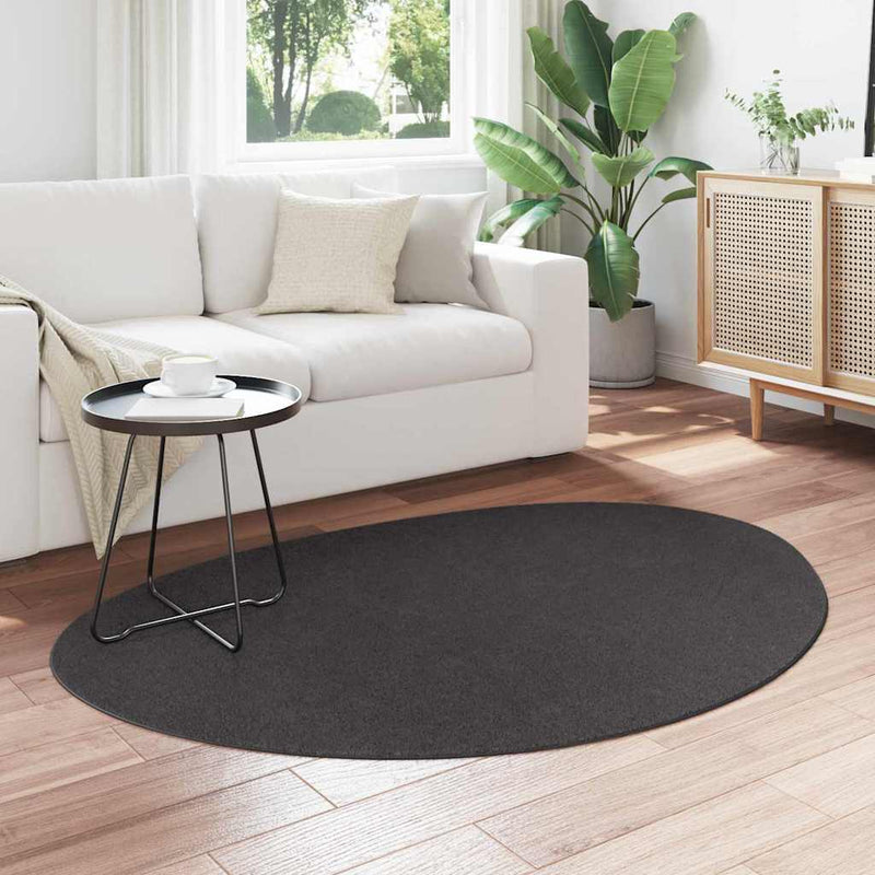 Load image into Gallery viewer, Vidaxl vloerkleden huarte antraciet 120 x 170 cm polyester
