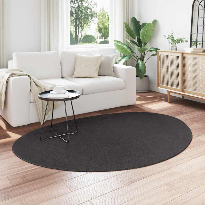 Load image into Gallery viewer, Vidaxl vloerkleden huarte antraciet 140 x 200 cm polyester
