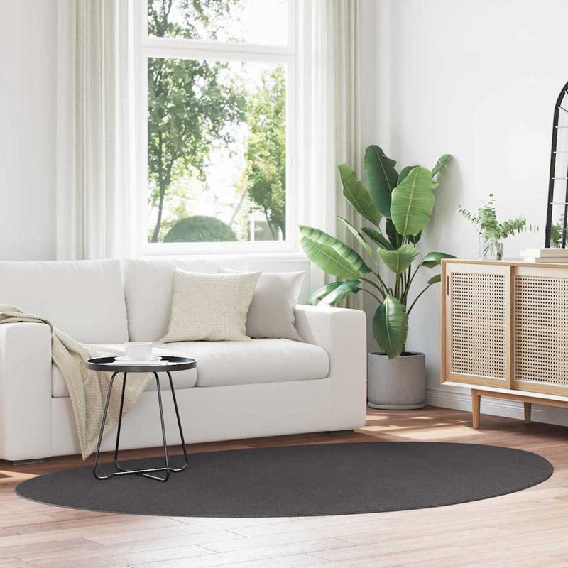 Load image into Gallery viewer, Vidaxl vloerkleden huarte antraciet 160 x 230 cm polyester
