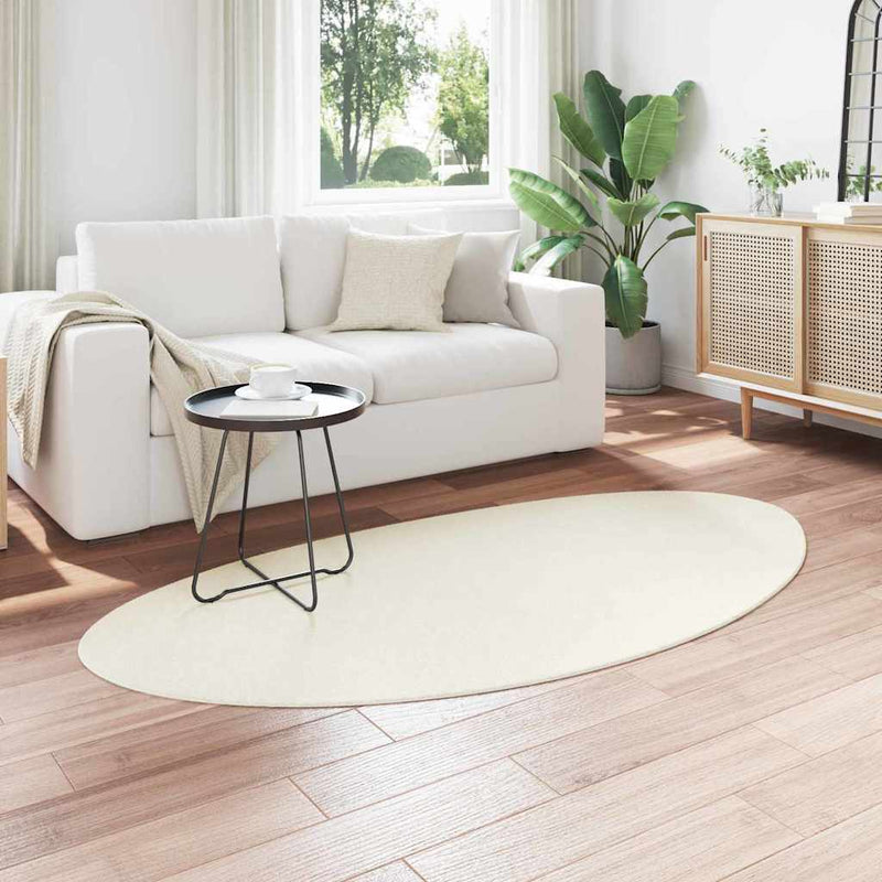 Load image into Gallery viewer, Vidaxl vloerkleden huarte crème 80 x 150 cm polyester

