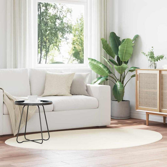 Vidaxl tapijt huarte crèmekleurig 120 x 170 cm polyester