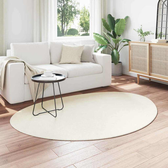 Vidaxl tapijt huarte crèmekleurig 120 x 170 cm polyester