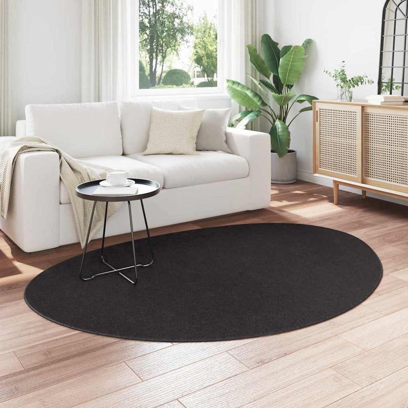 Load image into Gallery viewer, Vidaxl vloerkleden huarte zwart 140 x 200 cm polyester
