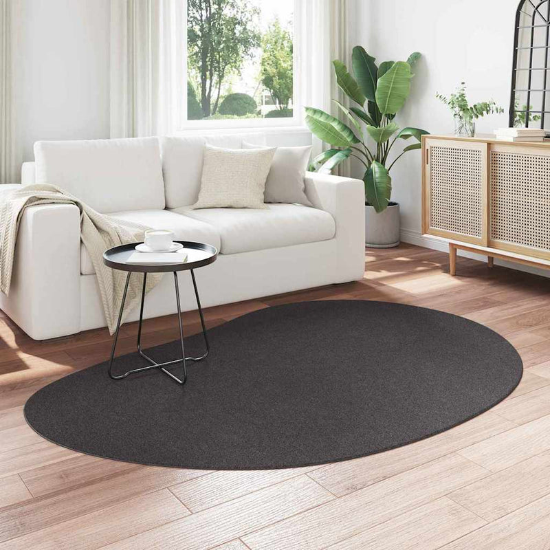 Load image into Gallery viewer, Vidaxl vloerkleden huarte antraciet 140 x 200 cm polyester
