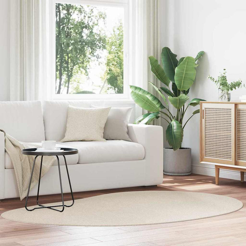 Load image into Gallery viewer, Vidaxl vloerkleden huarte beige 140 x 200 cm polyester
