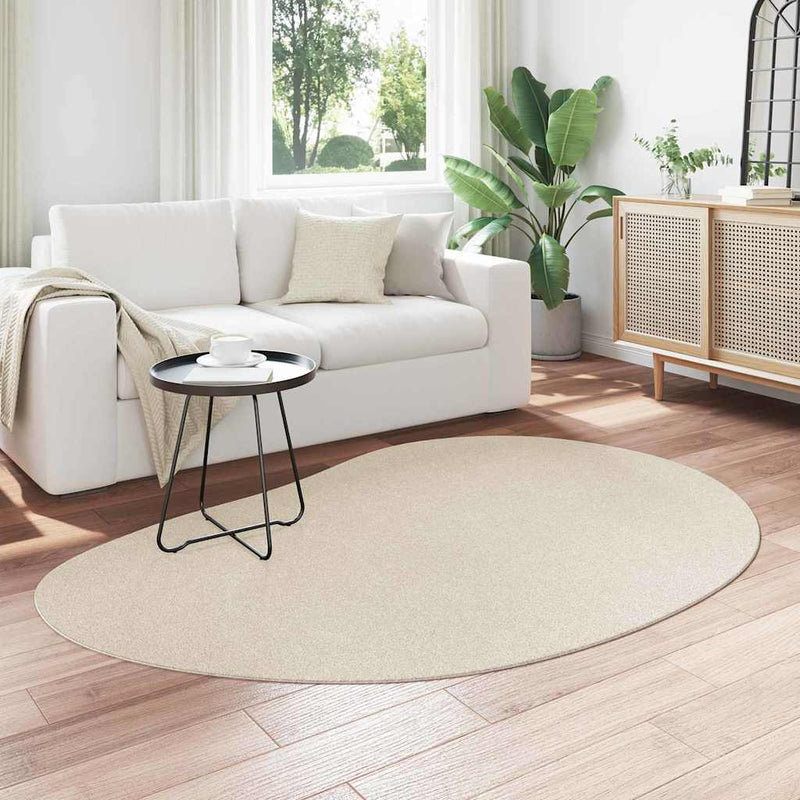 Load image into Gallery viewer, Vidaxl vloerkleden huarte beige 140 x 200 cm polyester
