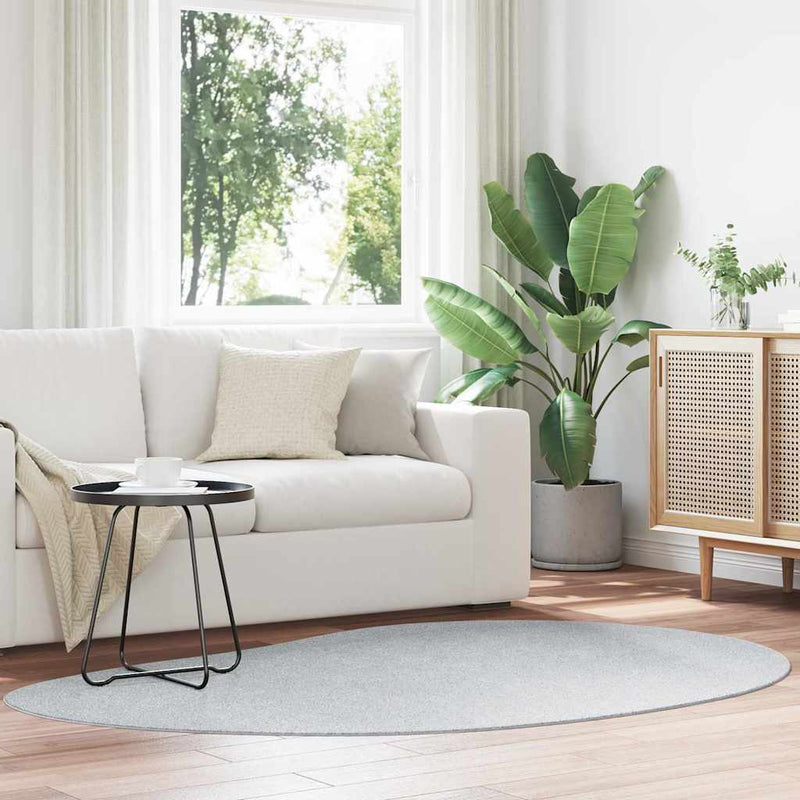 Load image into Gallery viewer, Vidaxl vloerkleden huarte grijs 140 x 200 cm polyester
